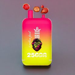 Bang King 25000 Puffs France Grossiste - E-Liquide 46ml, Batterie 650mAh, Fraise Banane