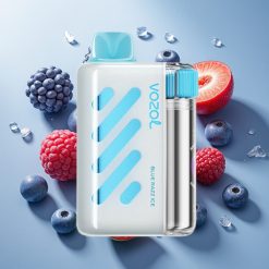 VOZOL VISTA 40000 Puffs France Grossiste - Rechargeable MTL avec Affichage et Technologie S.i.L.C - Bleu Framboise Glacée
